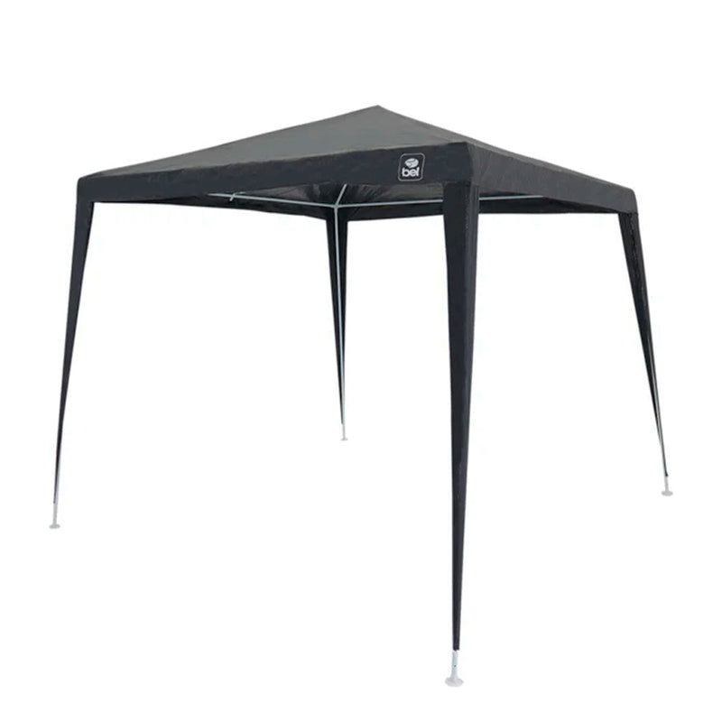 Tenda Gazebo Tubular 3mx3m em Polietileno Cinza Black - Bel Fix