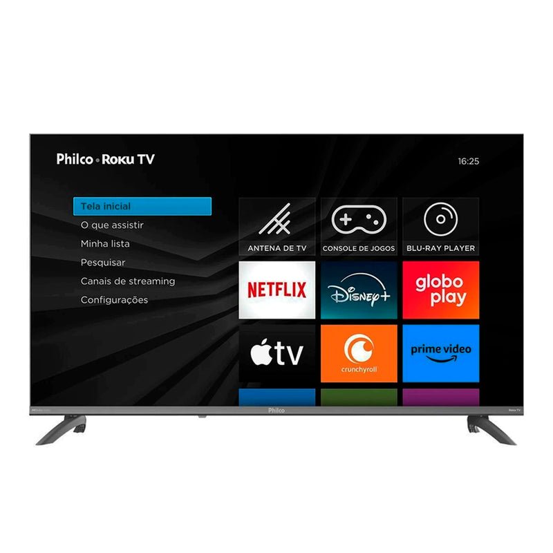 Smart TV LCD LED 43" Philco P43CRA - Full HD com Wi-Fi, 2 USB, 3 HDMI, HDR10, Roku TV, 60Hz