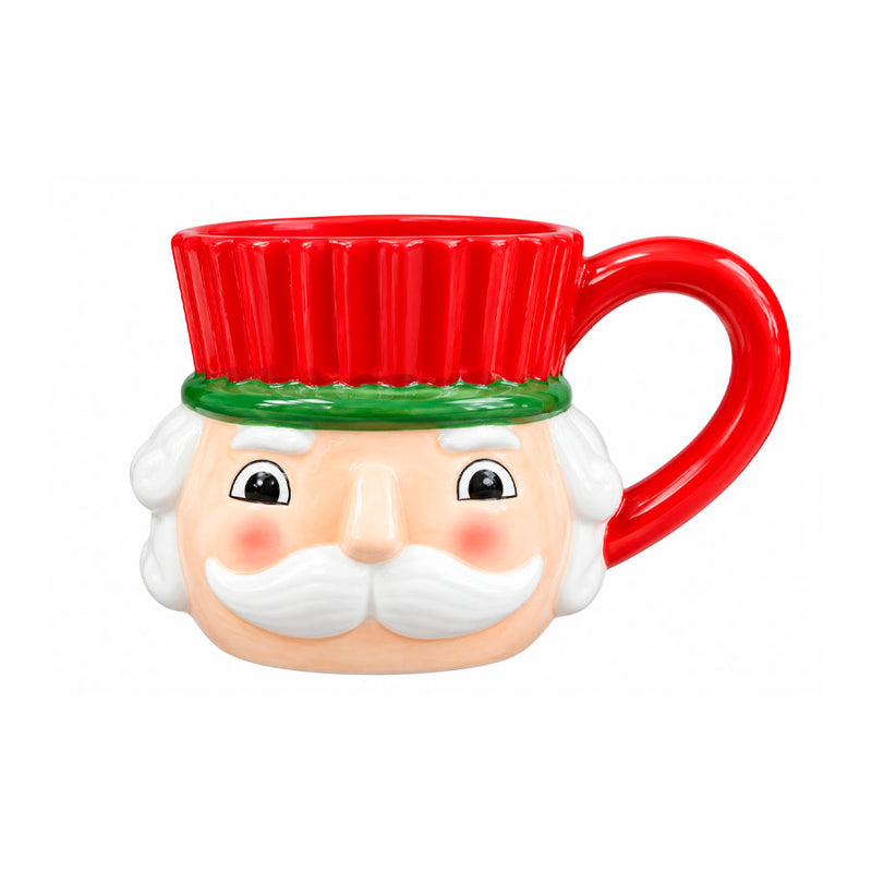 Caneca de Cerâmica Natalina Quebra-Nozes 3D