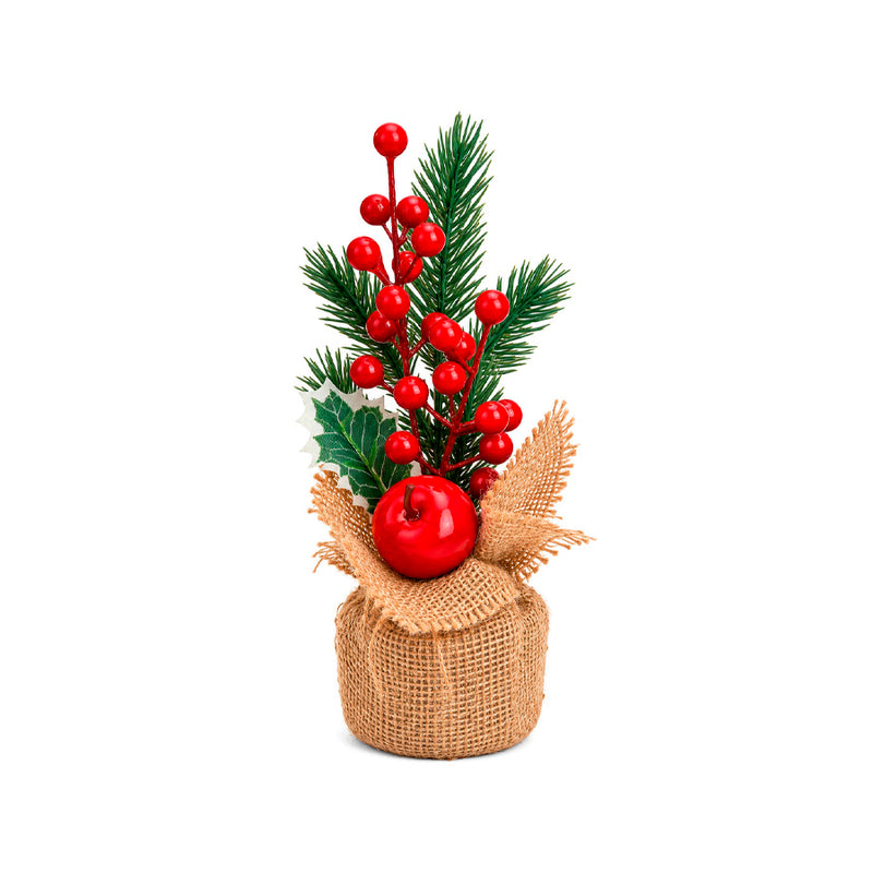 Arranjo de Mesa Natalino Bacca com Juta - 31cm