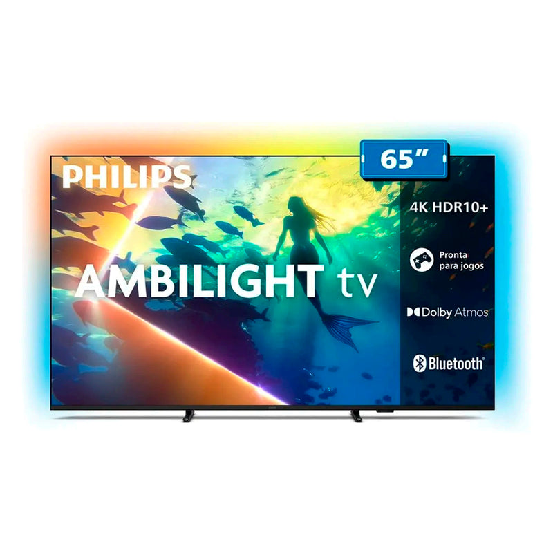 Smart TV Philips 65" UHD 4K Ambilight 65PUG8100