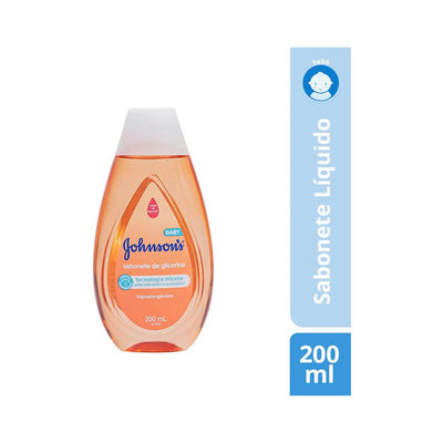 Sabonete Líquido Glicerina Da Cabeça Aos Pés, 200ml - Johnson's Baby