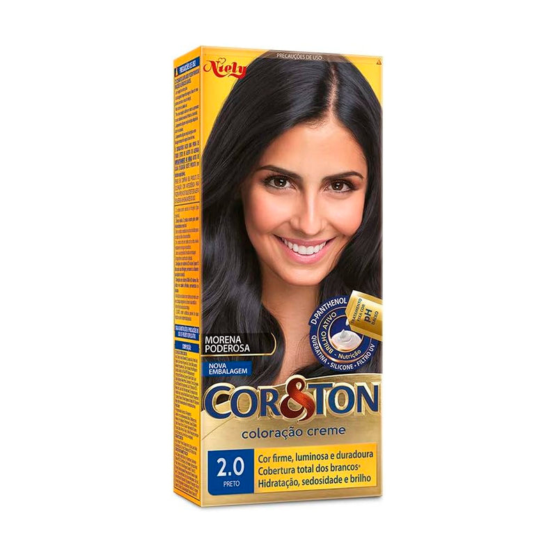 Tintura Creme Cor&Ton 2.0 Preto 50g