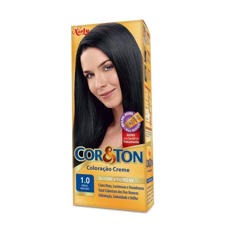 Tintura Creme Cor&Ton 5.3 Castanho Claro Dourado 50g