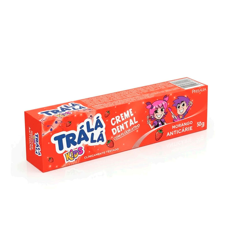 Creme Dental Infantil Trá Lá Lá Kids Morango -50g