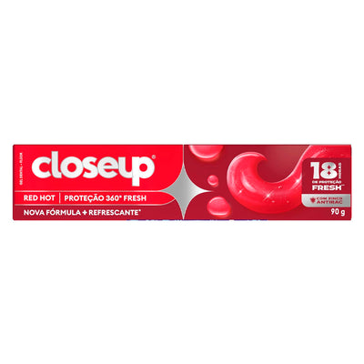 Close Up Creme Dental em Gel Closeup Proteção 360º Fresh Red Hot 90g