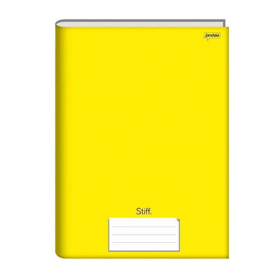 Caderno Brochura Universitário Stiff Amarelo 96 Folhas - Jandaia