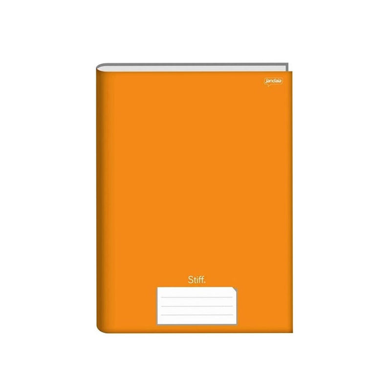 CADERNO BROCHURA UNIVERSITÁRIO STIFF LARANJA 96 FOLHAS - JANDAIA.