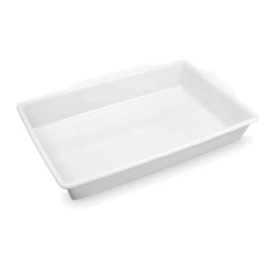 Bandeja De Plastico Retangular Branca 17L
