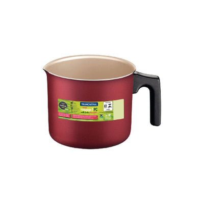 Fervedor Turim em Alumínio com Revestimento Interno e Externo em Antiaderente Starflon Max Vermelho 14cm 1,7L - Tramontina