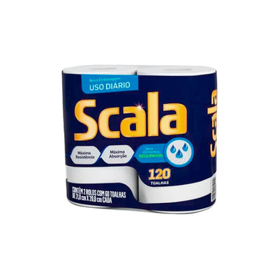 Papel Toalha Scala Branco com 2 unidades