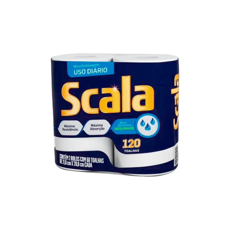 Papel Toalha Scala Branco com 2 unidades