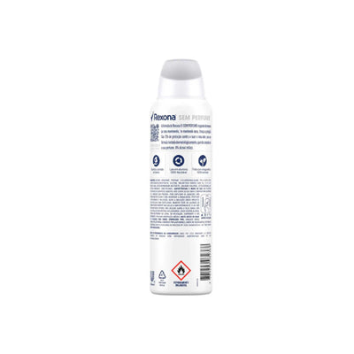 Desodorante Antitranspirante Aerosol Rexona Sem Perfume Feminino 72h -150ml