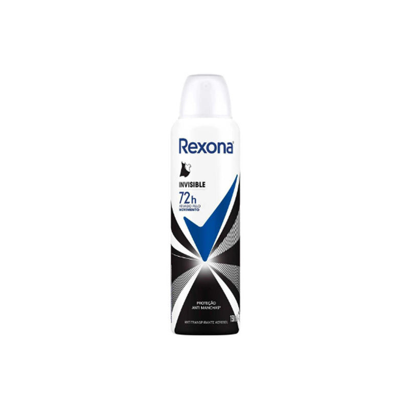 Desodorante Antitranspirante Aerosol Rexona Invisible Feminino 150ml