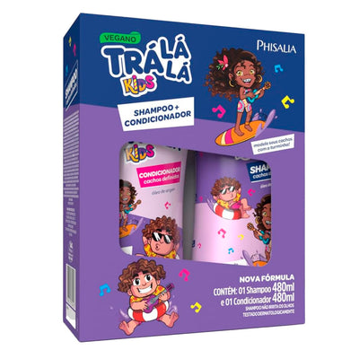 Kit Shampoo Cachos Personagem Trá Lá Lá Kids Roxo