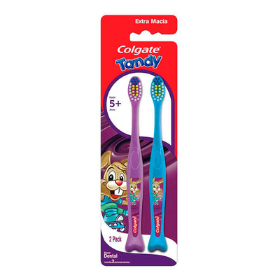 Escova Dental Infantil Extra Macia Tandy Colgate C/2 Unidades