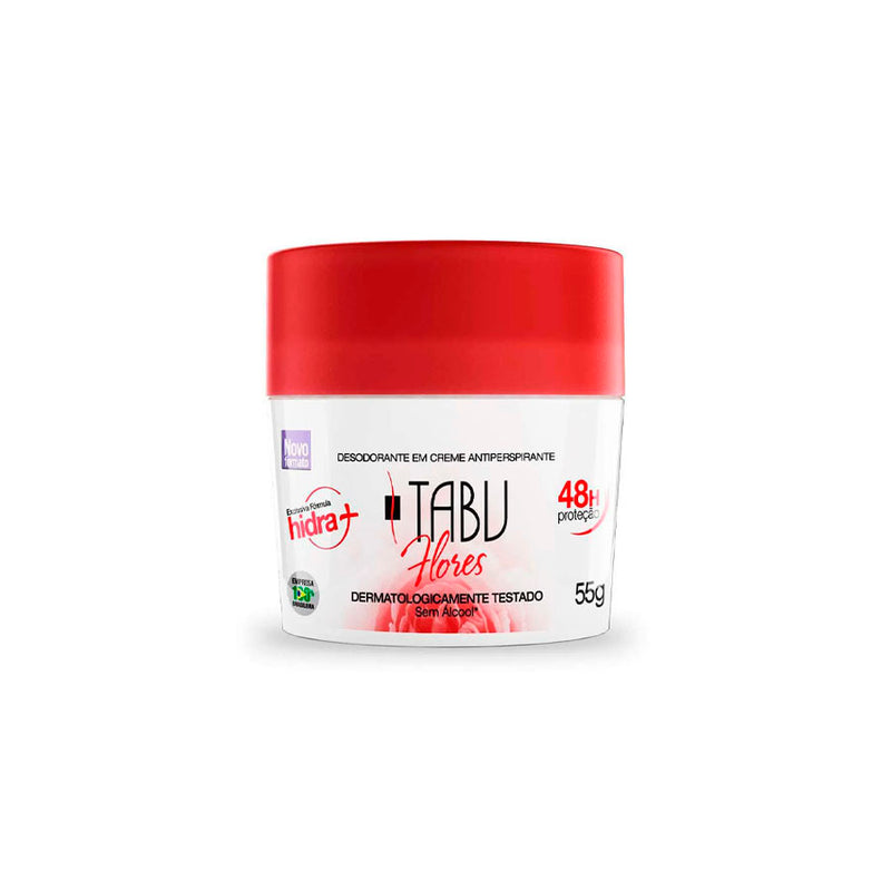 Desodorante Creme Tabu Flores