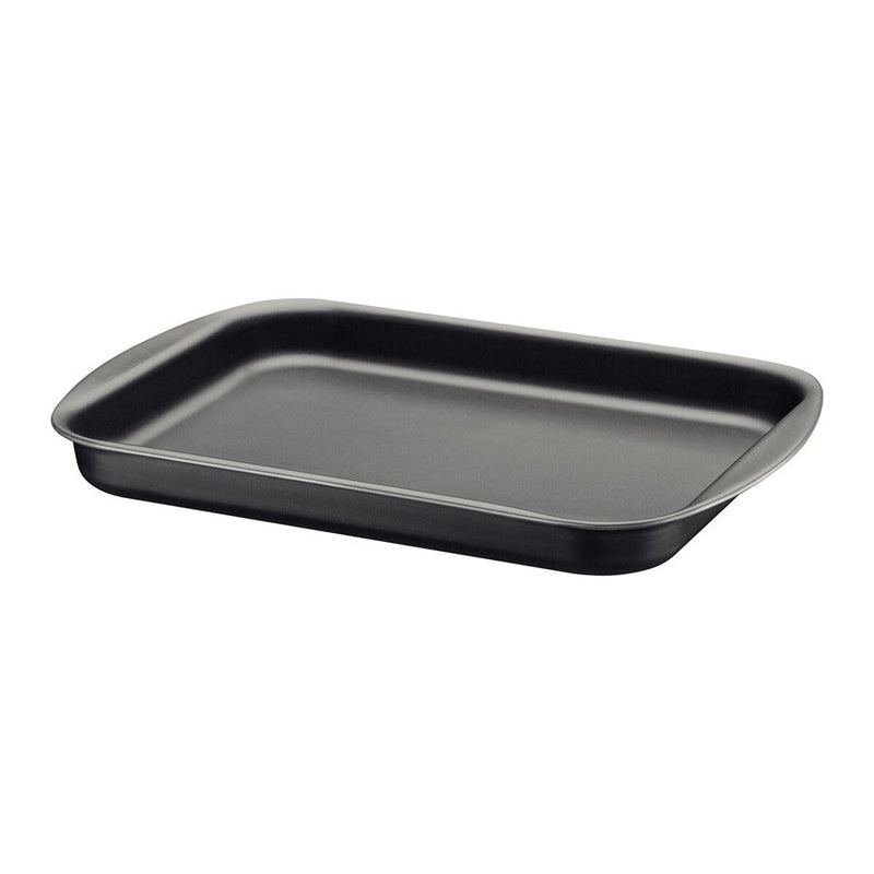 Assadeira Rasa Tramontina Brasil em Alumínio com Revestimento Interno e Externo Antiaderente Starflon Max Grafite 34 cm