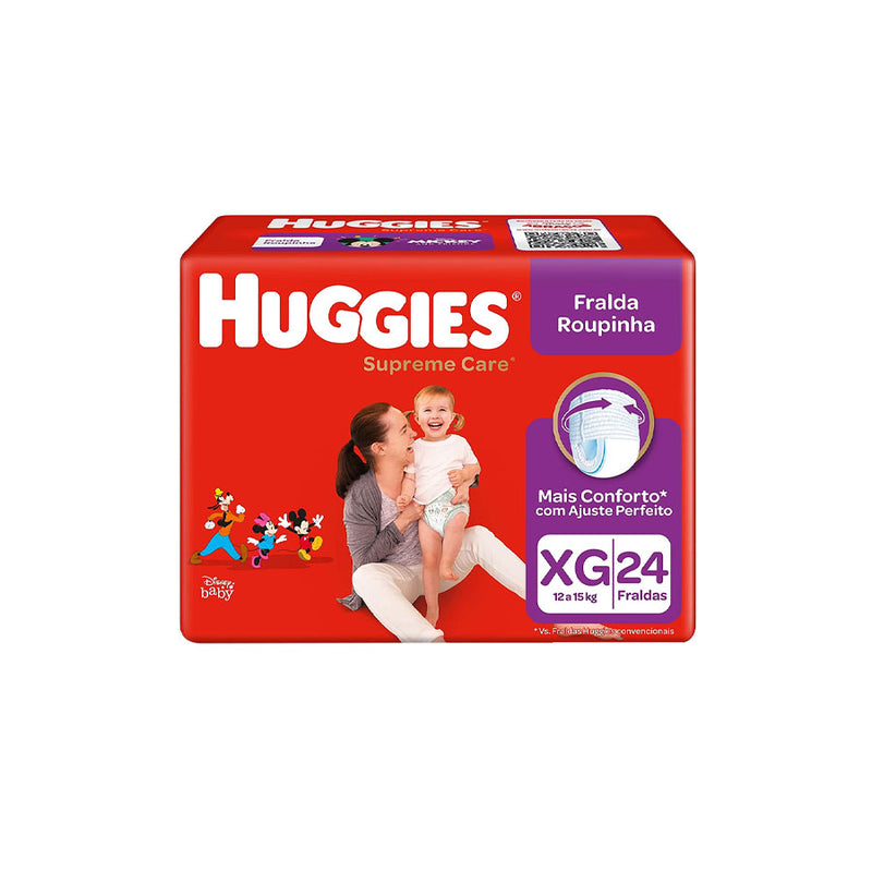 Fralda Huggies Supreme Care Roupinha Xg - 24 Fraldas