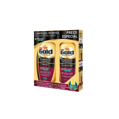 KIT SHAMPOO E CONDICIONADOR NIELY GOLD COMPRIMENTO E FORÇA