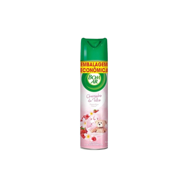 Bom Ar Embalagem Econômica Cheiro de Talco Aerosou 360ml