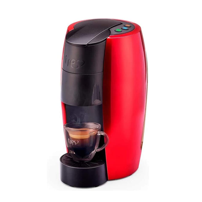 Cafeteira Três Corações Lov Vermelha para Café Espresso 950ML