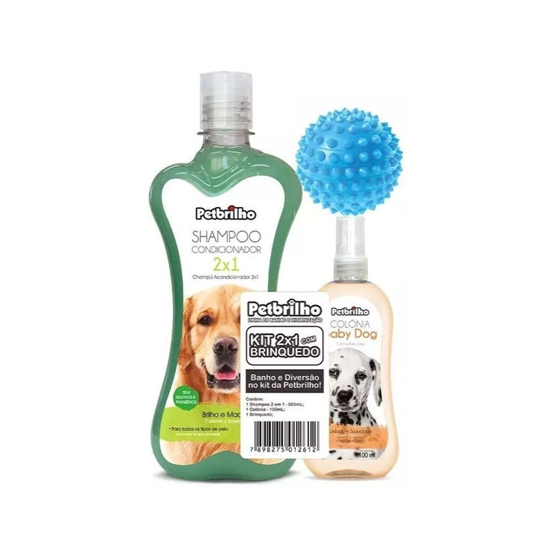 Kit de Shampoo e Colônia para Pet 2 em 1 - Petbrilho