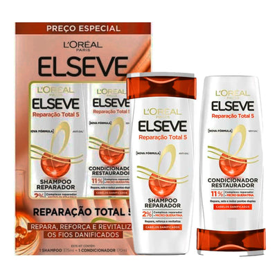 KIT ELSEVE REPARAÇÃO TOTAL 5 SHAMPOO + CONDICIONADOR