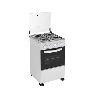 Fogão Esmaltec 4 Bocas Boli Manual Mesa de Forno 56L - Branco