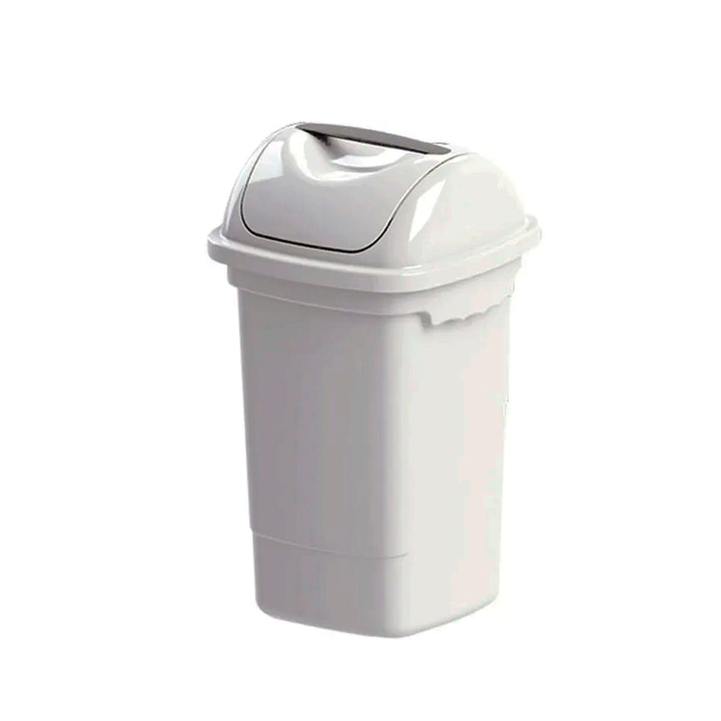Lixeira Plasvale Basculante Branca - 14L