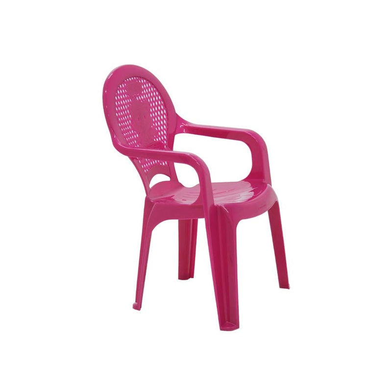 Cadeira Infantil Tramontina Catty Estampada em Polipropileno Rosa