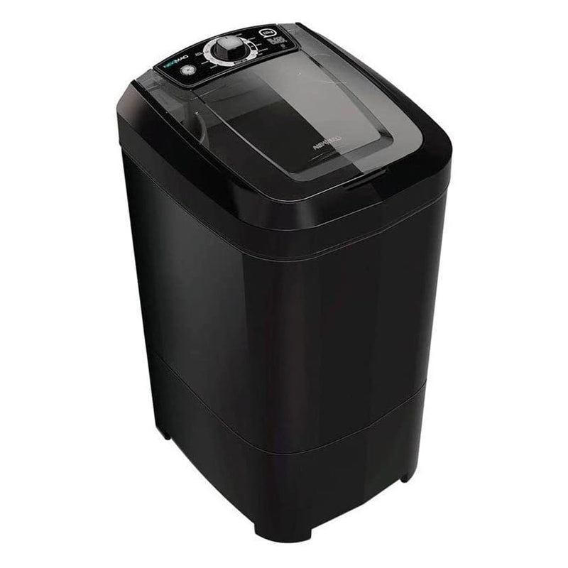 Máquina de Lavar Roupas 12kg Newmaq Semi Automática - Preta Onix 110V