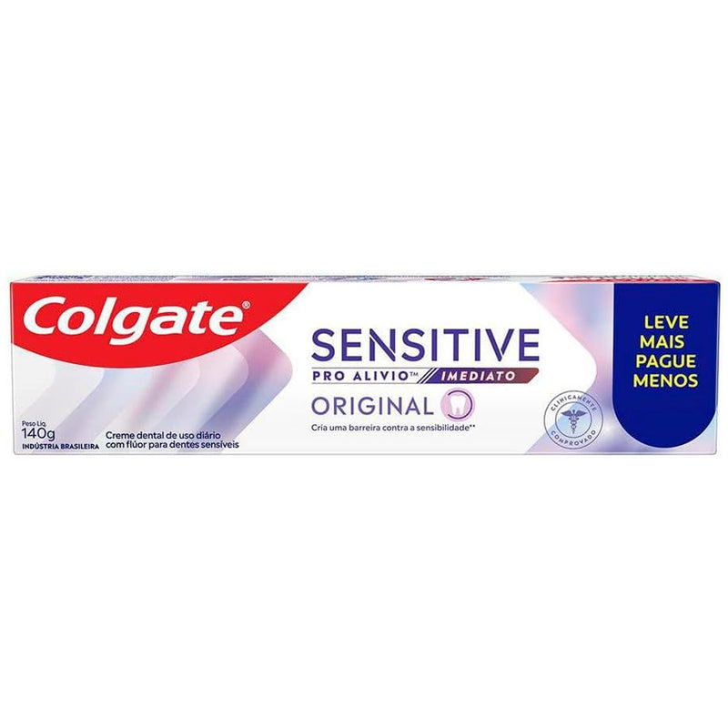 COLGATE CREME DENTAL PARA SENSIBILIDADE SENSITIVE PRO ALÍVIO IMEDIATO ORIGINAL 140G