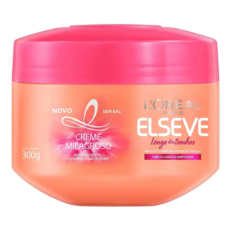 Creme De Tratamento Longo Dos Sonhos Elseve - 300g