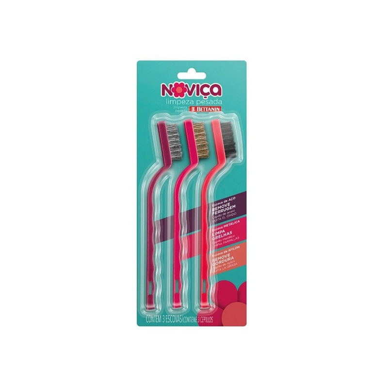 Escova de Limpeza Noviça 3 Unidades - Bettanin