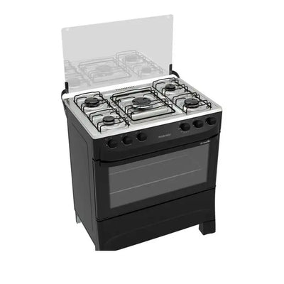 FOGÃO MUELLER 5 BOCAS MODERATTO PRETO FOSCO ACENDIMENTO MANUAL