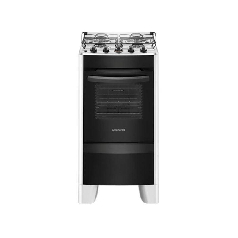 Fogão 4 Bocas Continental Branco Automático com Mesa Compartimentada (FC4CB) - Bivolt
