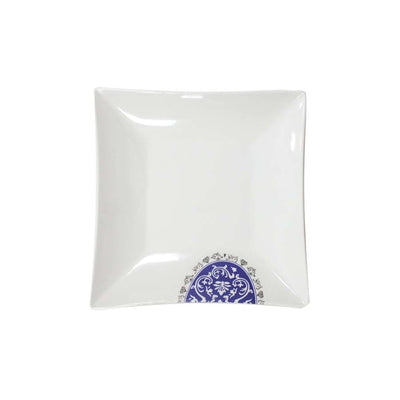 Prato De Melamina Azul 16,8cm