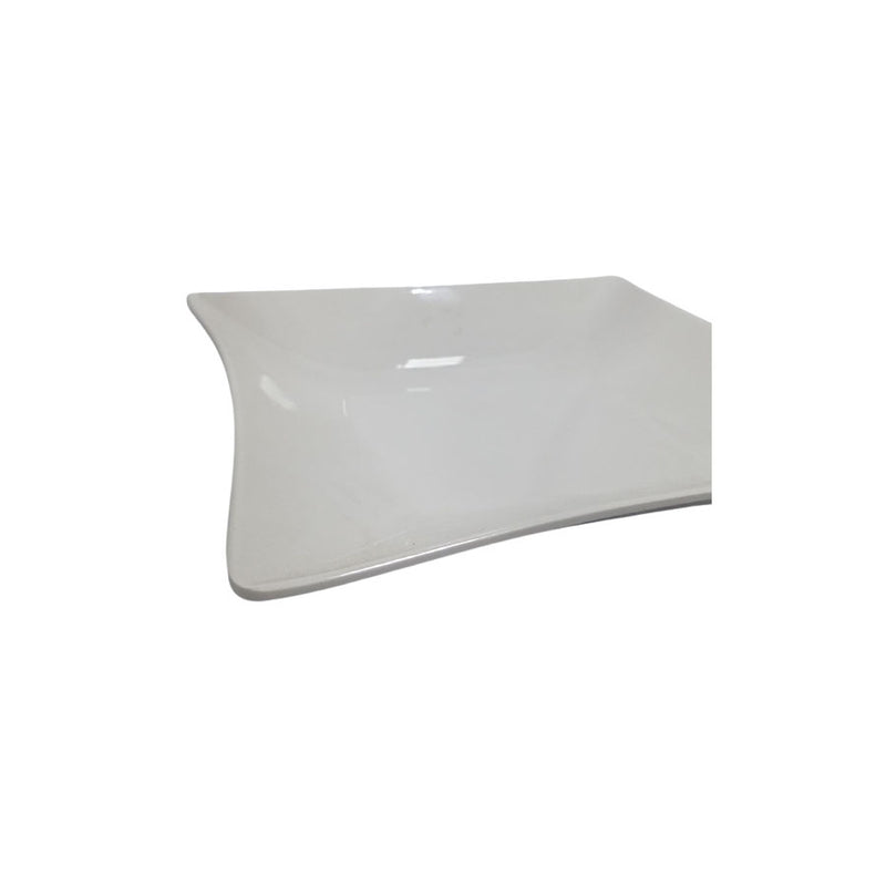 Prato de Melamina Branco 25cm