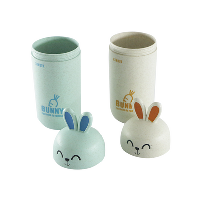 GARRAFA DE ÁGUA INFANTIL COELHINHO 350ML BRANCA