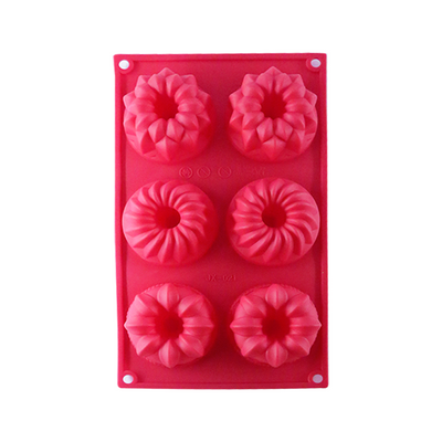 Forma de silicone 6 CAVIDADE VERMELHA