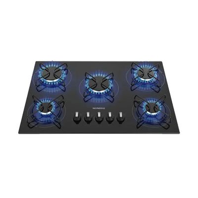 Fogão Cooktop 5 Bocas Mesa Vidro Mondial