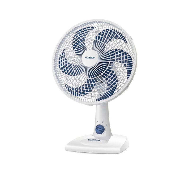 Ventilador Mondial, Maxi Power 30cm 127V - Branco/Azul 50W - NV-15-6P