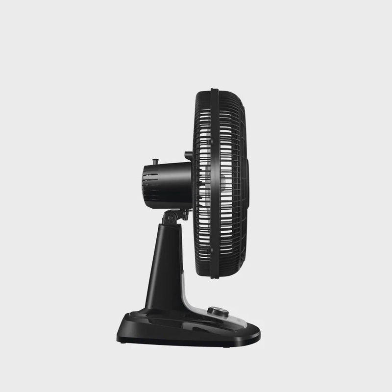 Ventilador de Mesa Turbo Mondial com 03 Velocidades Preto e Prata - VTX-40-8P