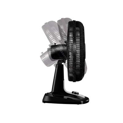 Ventilador de Mesa Turbo Mondial com 03 Velocidades Preto e Prata - VTX-40-8P