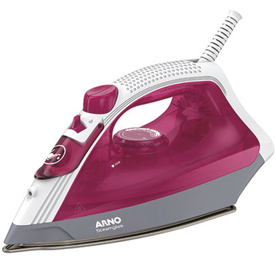 Ferro a Vapor Arno Steamgliss com Base Cerâmica, 1200W, Rosa, FSGC 110V