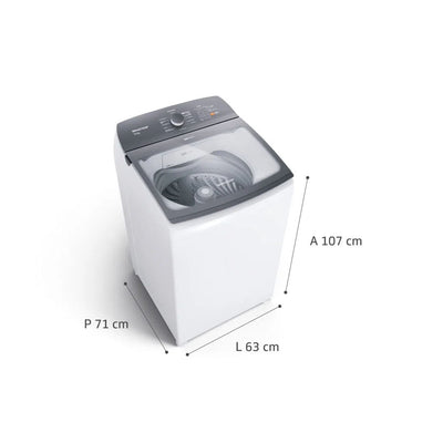 Máquina de Lavar Brastemp 14Kg branca com Ciclo Tira Manchas Advanced e Ciclo Antibolinha - BWK14AB • 110V
