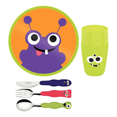 JOGO DE ALIMENTAÇÃO INFANTIL 5 PEÇAS INOX LIROUS MIS TRAMONTINA