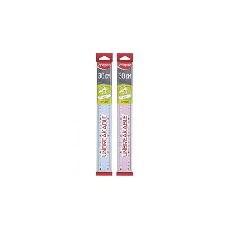 Régua 30cm, Maped, Study Unbreakable, 245610, Cores Diversas