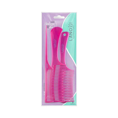 KIT DE PENTE LANOSSI ESSENCIAL ROXO COM 3 UNIDADES